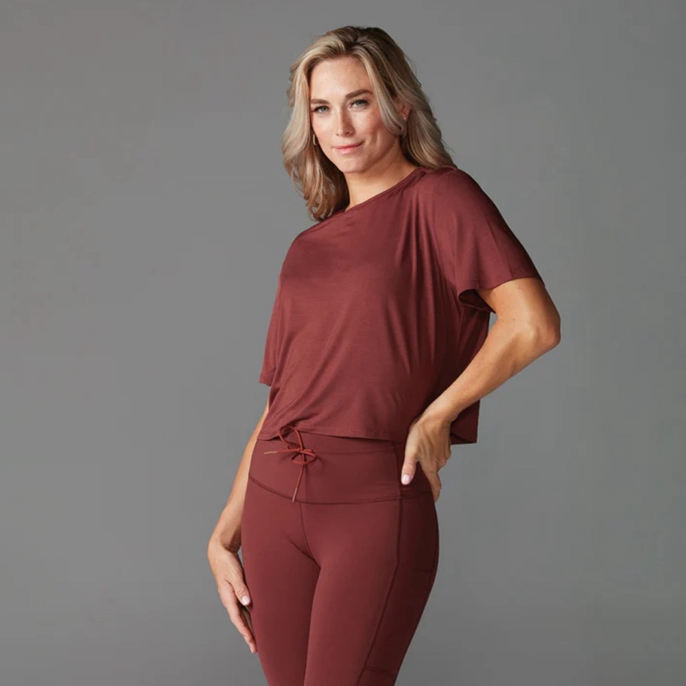 Tavi NWT Crop Tee Top Shirt in Sahara